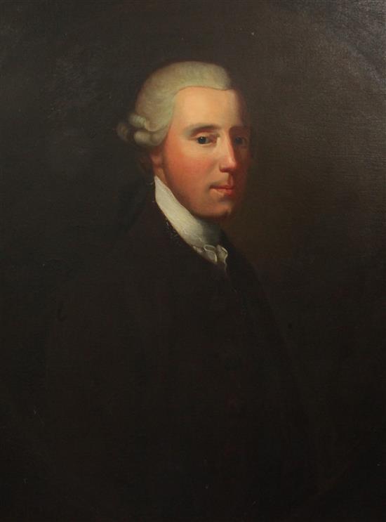 18th century English School Portraits of the Rt. Hon. Alexander Crookshank, 30 x 25in.